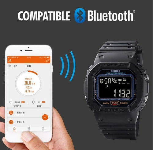 Skmei 1629 Smartwatch with Pedometer, Distance, Calories, and Bluetooth Features 22