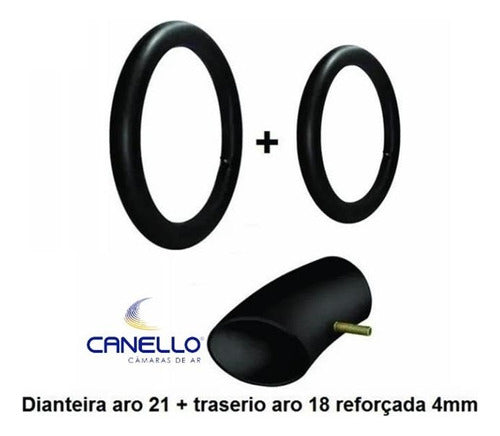 Kit Câmera De Ar Reforçada 4mm Aro 18 E 21 Crf 230 Ttr 230 1