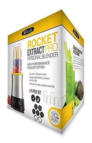 Bella Rocket Extract Pro Power Blender, Juego De 15 Piezas, 4