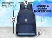 Lightweight Padded Wellington Polo Club Notebook Backpack - New 10