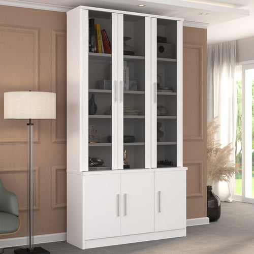 Punto Union Elegant Glass-Door Library - 117x223x39 - Model 12801282 1