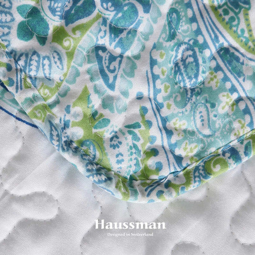 Haussman Unity Blue Quilt 230x260 Queen + 2 Pillowcases 70x50cm Vip 3