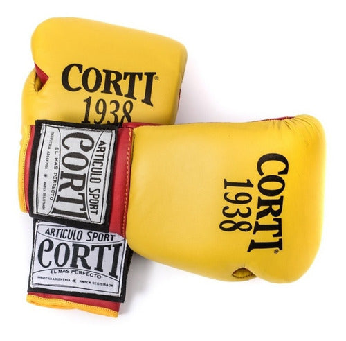 Corti Boxing Gloves 16 Oz Leather Kickboxing Professionals 50