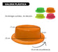 Genérica Combo Gorros Fluo 25 Personas Solo Gorros Sombrero Galera 3