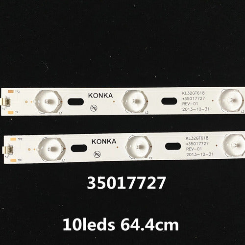 Kit of 2 LED Strips KL32GT618 *35017727* for RCA L32T10SLIM 10LEDs 2