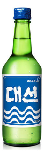 Pack Soju Bebida Coreana Botella 360ml + Vaso  Shot 45ml 2