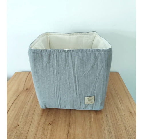 OR Deco Mini Organizer - Basket - Light Gray Tusor Fabric 2