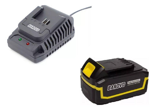 Cargador 18v 220v + Bateria De Ion Litio 4000 Mah Barovo P 0