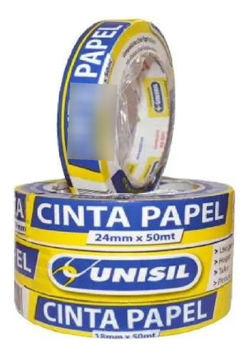 Cinta De Papel Para Pintor 48mm X 50m Unisil 0