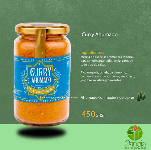 Especias La Casa Grande Ahumados Curry X 500 Grs  Sal X 1 Kg 1