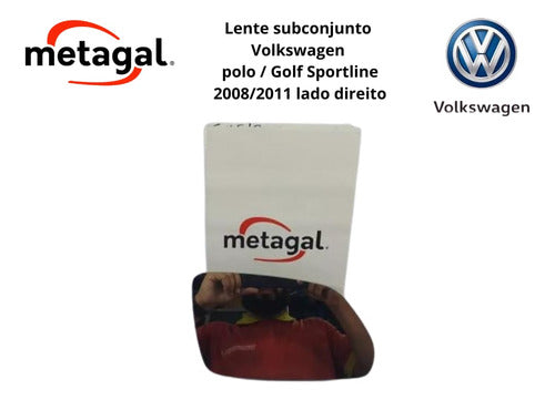 Lente Espelho Retrovisor Golf Sportiline 2008/2011 Direito 1