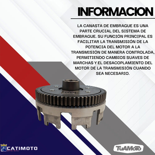 Canasta De Embrague Honda Cg Titan/ Glh 150 Cati Tuamoto 5