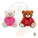 Plush Teddy Bear with Embroidered I Love You Heart Soft Toy 30cm 2