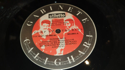 Gabinete Calighari Pump Up The Bass Vinilo Maxi Brasil 1989 2