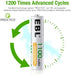 EBL Rechargeable AAA Ni-MH 1100mAh Batteries - Pack of 4 2