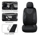 Coverado Juego Completo De Fundas De Asiento De Automovil, 1 4