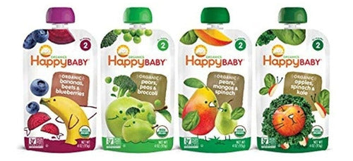 Happy Baby Organic Stage 2 Comida Para Bebés Simple Combos 0