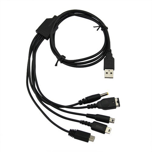 Cable Usb Multi Consola Para Psp Gba Nds 3ds Wii U 5 En 1 0