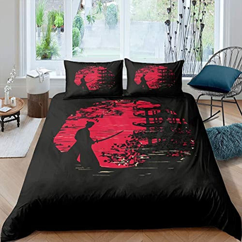 Erosebridal Samurai Bedding Set, Dusk Nordic Cover 0