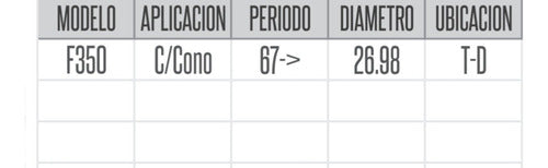 IMBASA Bombin Rueda Trasero Izquierdo F350, 67/... - Im 99301 1