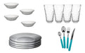 Rigolleau Complete Dinnerware Set for 4 Persons - 28 Pieces - Ideal 6