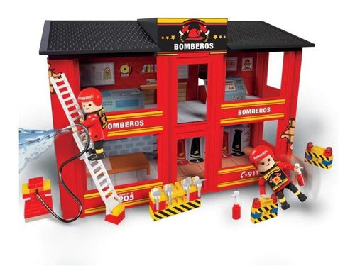 Rasti Flokys Fire Station with 2 Figures and Accessories 1