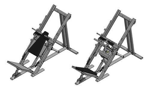 Projeto Leg Press E Hack Conjugado Importado 0