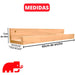 Solid Wood Coat Rack + Shelf for Pictures, Books - Nordic Design 3