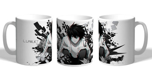 animefan_ar Death Note Evolution L Anime Ceramic Mug 0