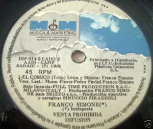 Franco Simone - Mágica En Castellano | Vinyl Record | Argentine Promo Edition