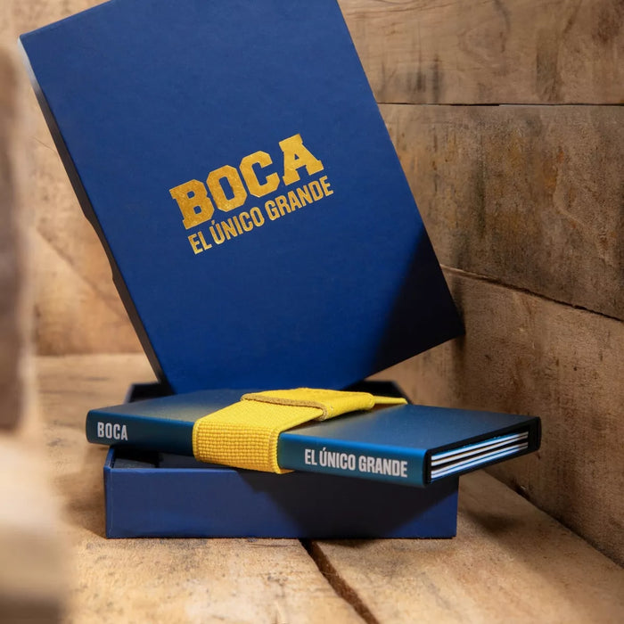 Tarjetero RFID Oficial Boca Juniors - Deslizador de Tarjetas para Tarjetas de Crédito