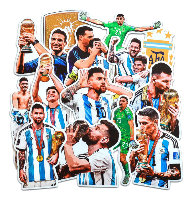 Argentina Selection Messi Deco Stickers - World Cup Dibu Pack X24