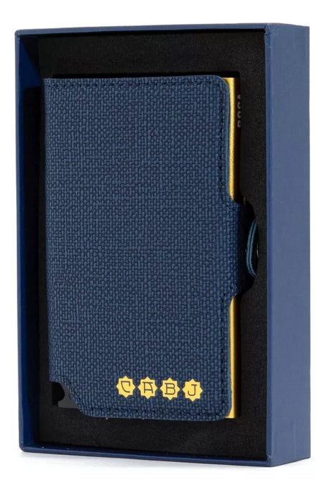 Official CABJ Xeneize Double Yellow RFID Wallet - Secure Licensed Boca Juniors Product by Kyma