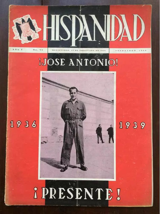 Hispanidad Issue 6 (1939): Falangist Magazine in Uruguay | Edit: Imprenta Teutonio (Spanish)