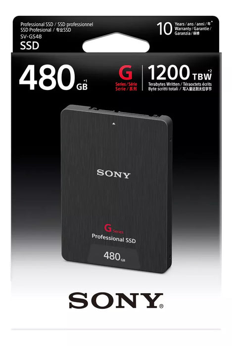 Sony Professional 480GB SSD SV-GS48 1200TBW - High-Performance Solid State Drive