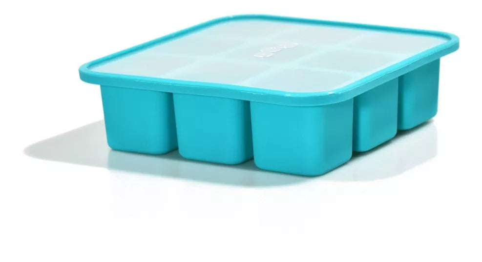 Cubeteras de Silicona Silicone Ice Cube Tray Set with Lid - 2 Cubes + 2 Sticks - Freezer Mold Kit