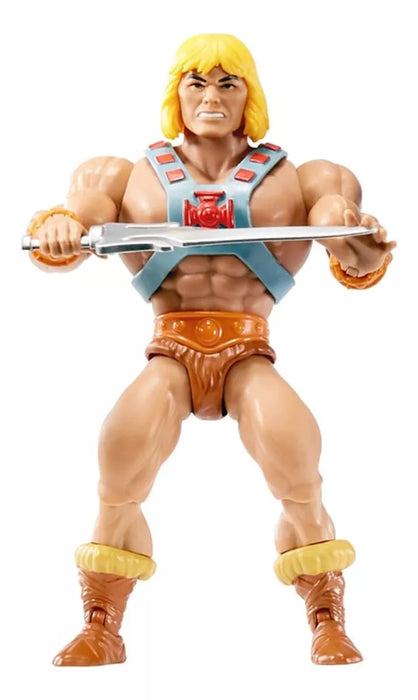 Mattel Origins He-Man Action Figure - Vintage Head Design, Classic Masters of the Universe Collectible
