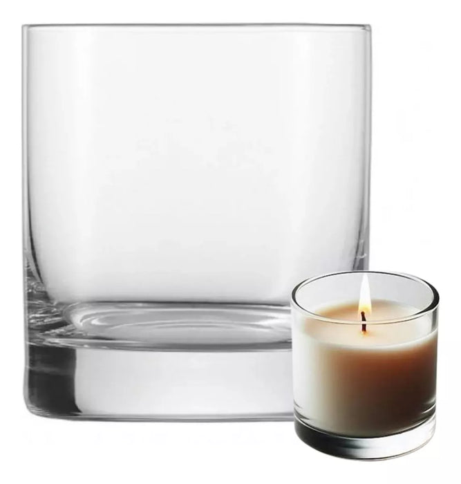 Rigolleau Tennessee Whisky Glass: 1 Unit Candle Holder - Perfect for Soy or Paraffin Candles