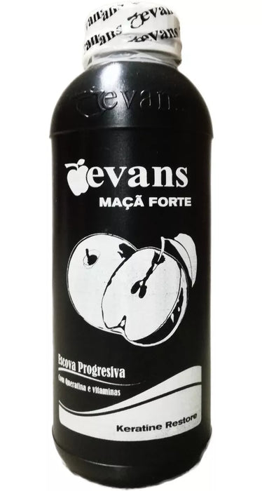 Evans Apple Smoothing Treatment 1L – Forte Line, Smooths Even Curly Hair, Long-Lasting, No Brushing Needed