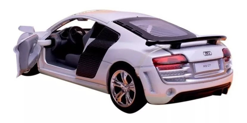 Coche modelo Audi R8 GT fundido a escala 1:32 con luz y sonido de MSZ