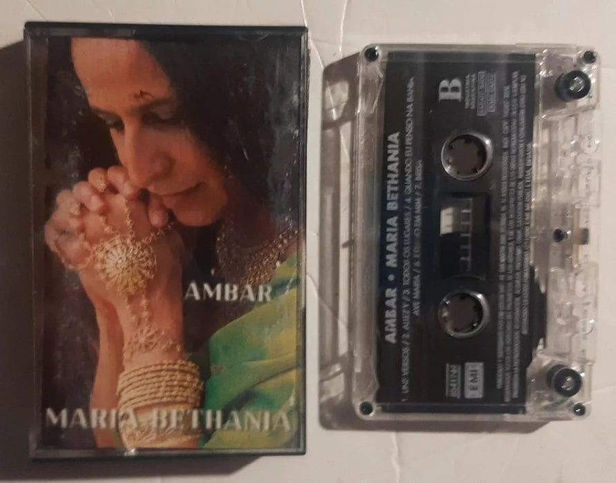 Maria Bethania – Ambar Cassette – Used Vintage Tape – Classic Brazilian Music – Collectible Edition