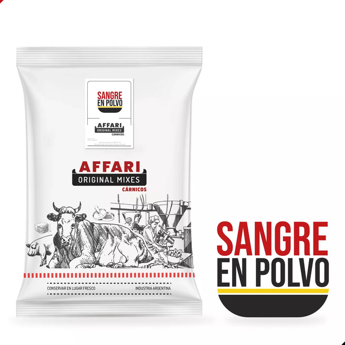 Affari Original Mixes Pasteurized Whole Blood Powder for Morcillas X 5kg – Premium Quality, Ideal for Sausage Making