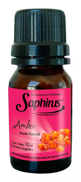 Saphirus Aromatizante de Ambiente - Essential Oil 10 ml - Amber | Ambient Freshener | Aromatherapy Bliss