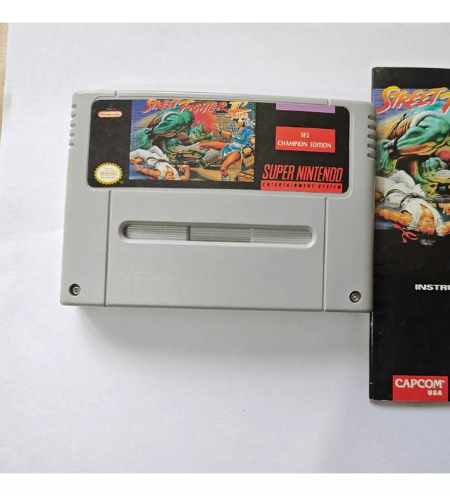 Street Fighter 2 Turbo SNES Cartridge - Classic Game Copy for Super Nintendo