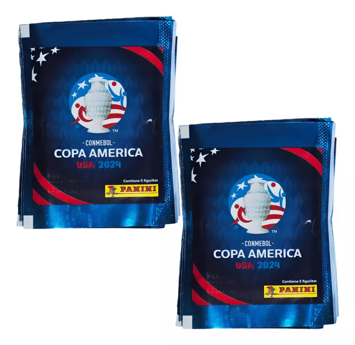Panini Copa América USA 2024 Collectible Stickers: 10 Packs with 5 Stickers each - Limited Edition
