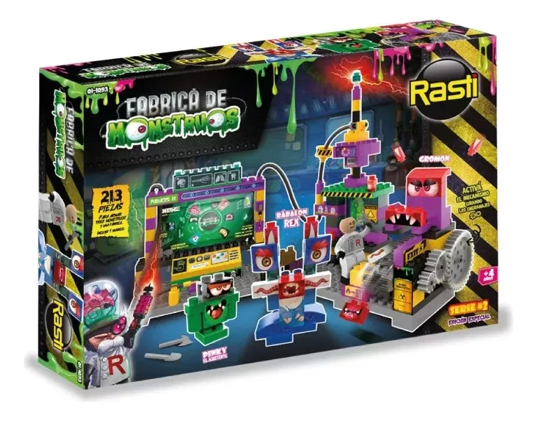 Rasti Monster Factory Series 2 Building Blocks - 213 Pieces Set