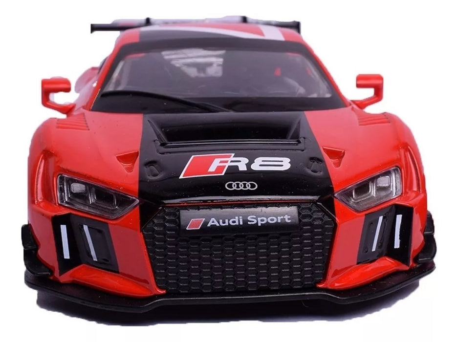 Coche modelo Audi R8 LMS fundido a escala 1:24 con luz y sonido de MSZ