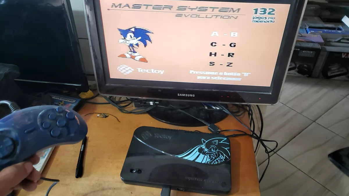 Master System Evolution Console - Device Only, 100% Working Condition - L155 - Retro Gaming Experience!