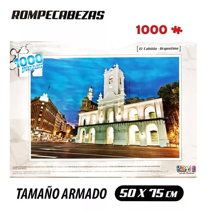 Argentina Cabildo 1000-Piece Puzzle - World Landmarks