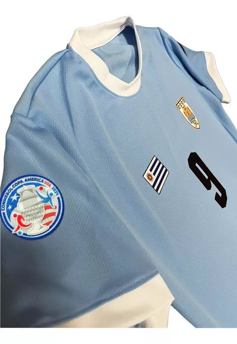 Uruguay Copa América USA 2024 Luis Suarez 9 T-Shirt - Official Soccer Merchandise